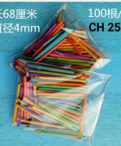 Que gỗ tròn màu 7 cm