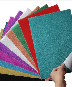 Giấy kim tuyến A4 ĐL 80 có keo ( Mỏng )